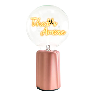 Ampoule That's Amore Lampe de table ambre avec base portative Pop Nomad