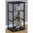 Callie Black Glass 3-Shelf Curio Cabinet