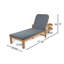 Chaise longue d'extérieur en acacia