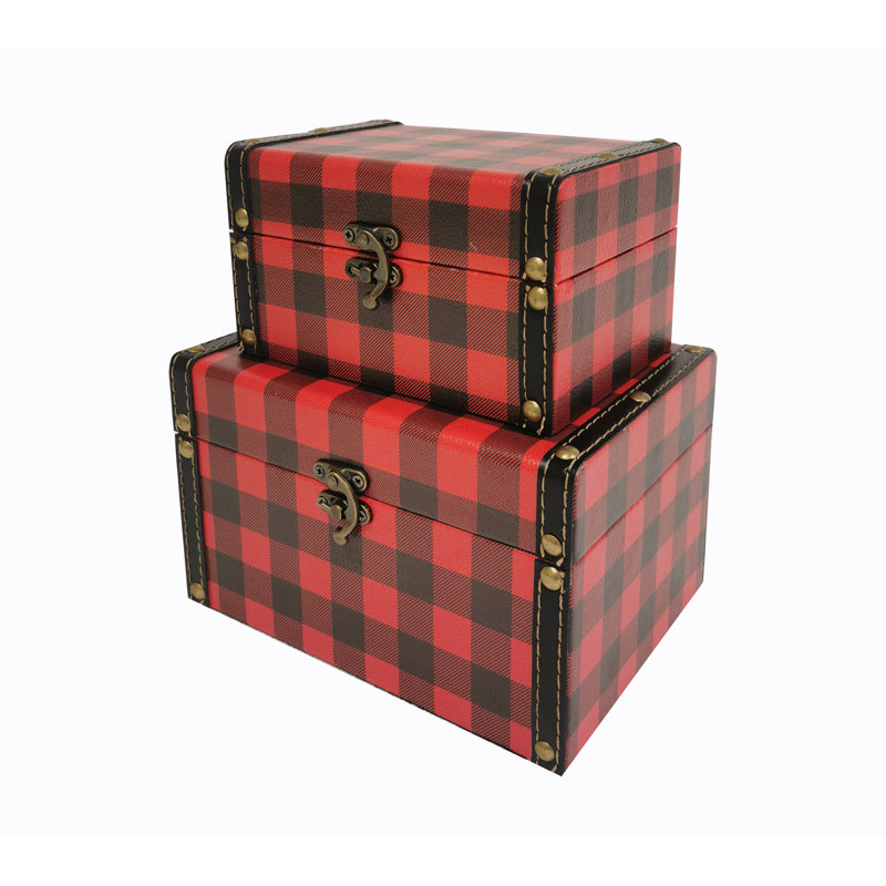 Aparicio 2 Piece Manufactured Wood Trunk Set