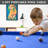 Portable Pool Table RayChee 54' Bumper Pool Table with Leg Levelers-95993153