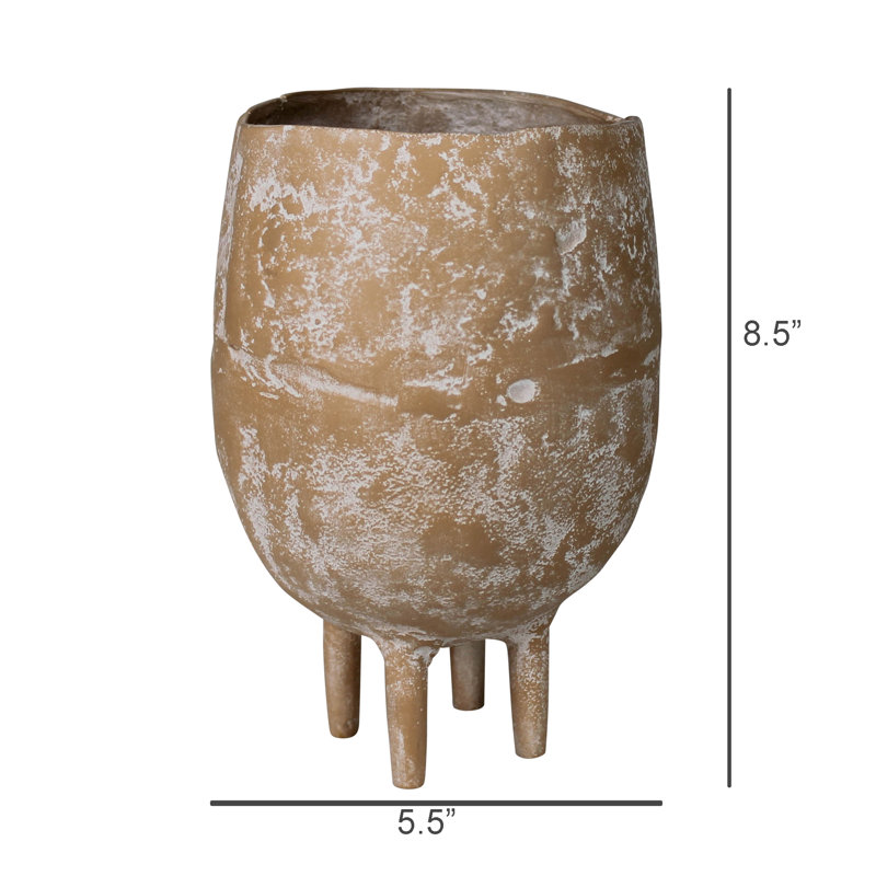 Footed Vase, Metal