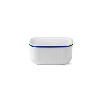 Royal Copenhagen White Fluted Butter Dish