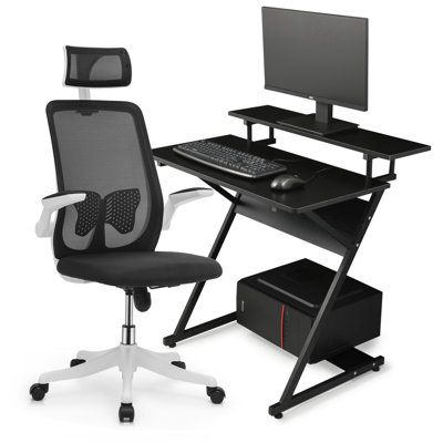 Swivel Chair and Computer Desk Table