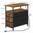 2-Drawer Narrow End Table with Storage and Charging Station