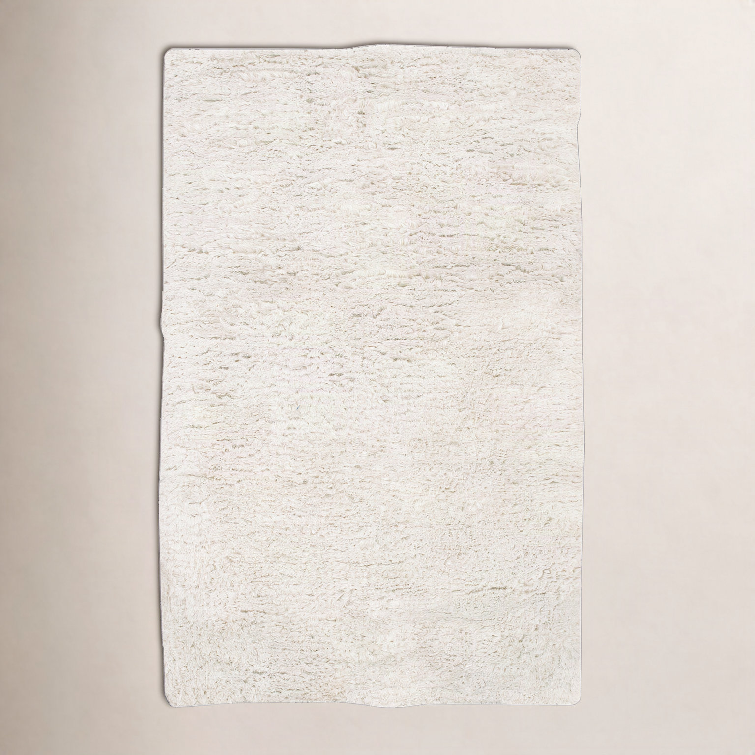 Zia Cream Hand-Woven Flatweave Wool Rug, Rectangle 8' x 10'6"