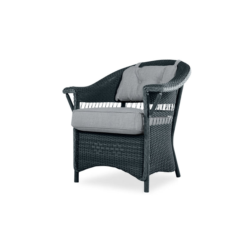 Nantucket Outdoor Dining Armchair, Sandberg Pewter, Antique White