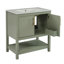 Meuble-lavabo de 30 pouces avec lavabo en céramique et rangement polyvalent