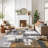 Demeko Abstract Machine Woven Polypropylene Performance Area Rug-66934720-66934722