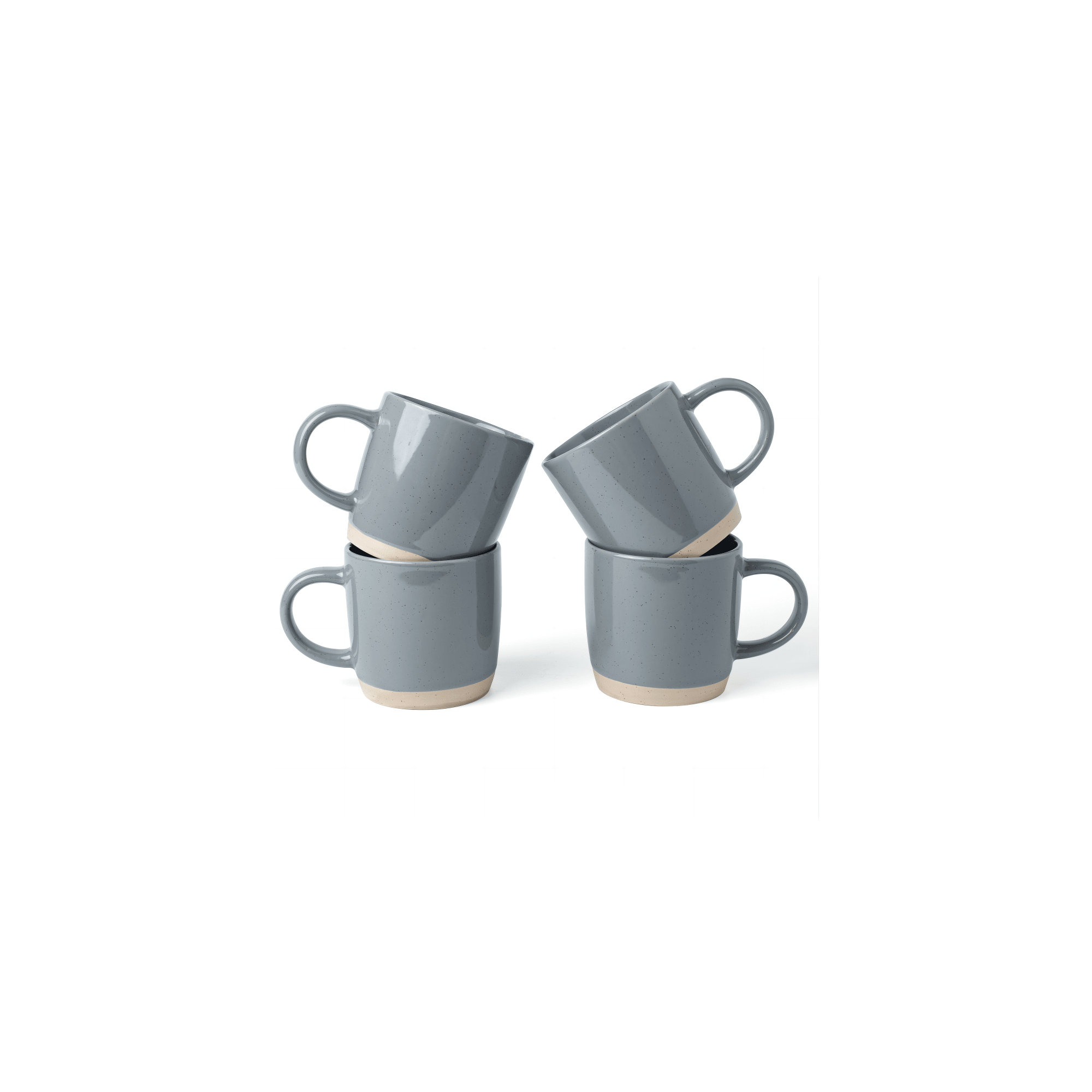 Daytona Stoneware Coffee Mug, Dark Gray