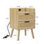 Table de chevet en bois manufacturé Sokin