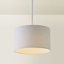 27.5cm H Cotton Drum Pendant Shade ( Screw On )-497528534-472585185