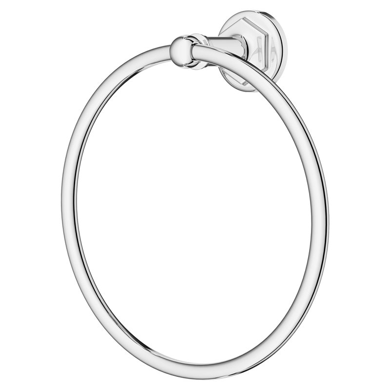 Oak Hill Towel Ring, Polished Chrome