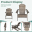 Chaise Adirondack pliante en bois d'acacia-638743604