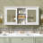 55 inch Wall-Mount 2-in-1 Mirror Cabinet with Adjustable Shelves, Soft-Closing Hinges, High-Definition Mirrors, for Bathroom Vanity, Living Room, Bedroom Storage Organizer-1644651481