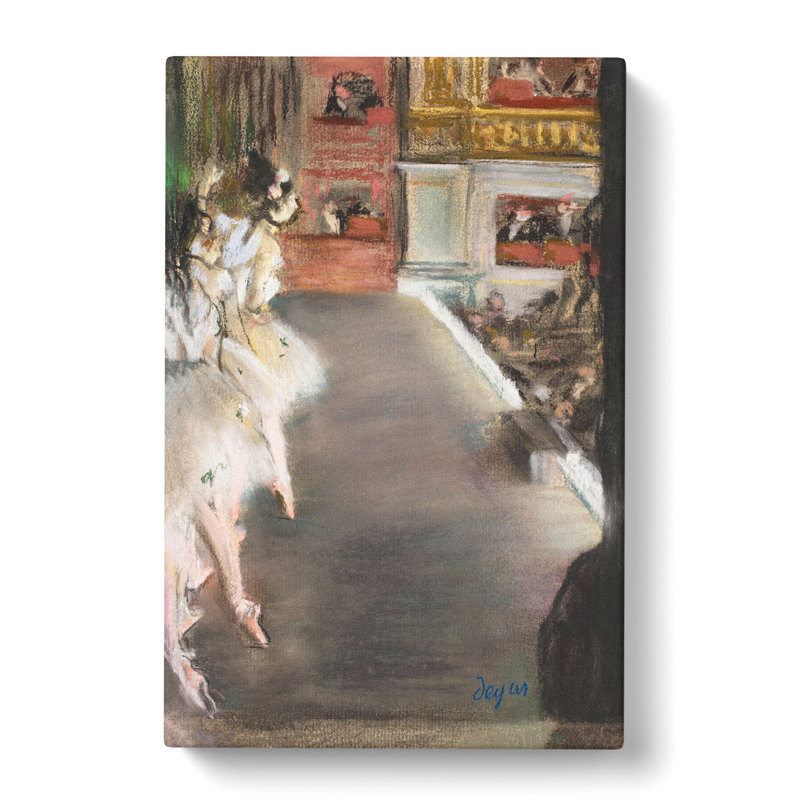 Ballet Ballerina Dancers At The Old Opera House by Edgar Degas - Wrapped Canvas, 60cm H x 40cm W x 3cm D