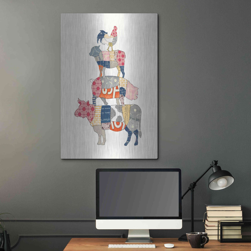 «From the Butcher V» par Courtney Prahl, art mural en métal, H 36 po x l 24 po