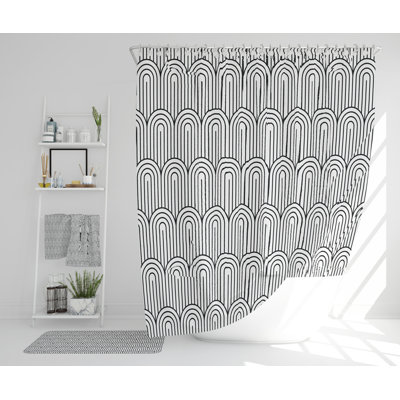 Negasi Polyester Shower Curtain Set