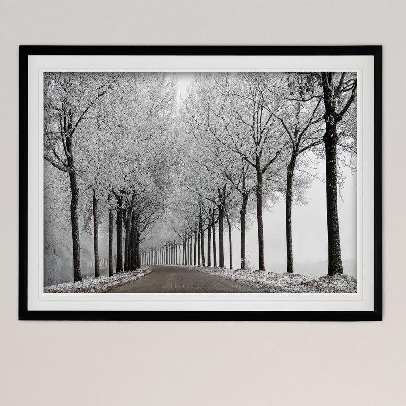 Winter Curve - reproduction de cadre photo, Noir, H 20 po x l 24 po x P 1,5 po