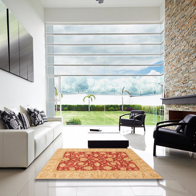Tapis abstrait moderne 3494, Carré 6 pi