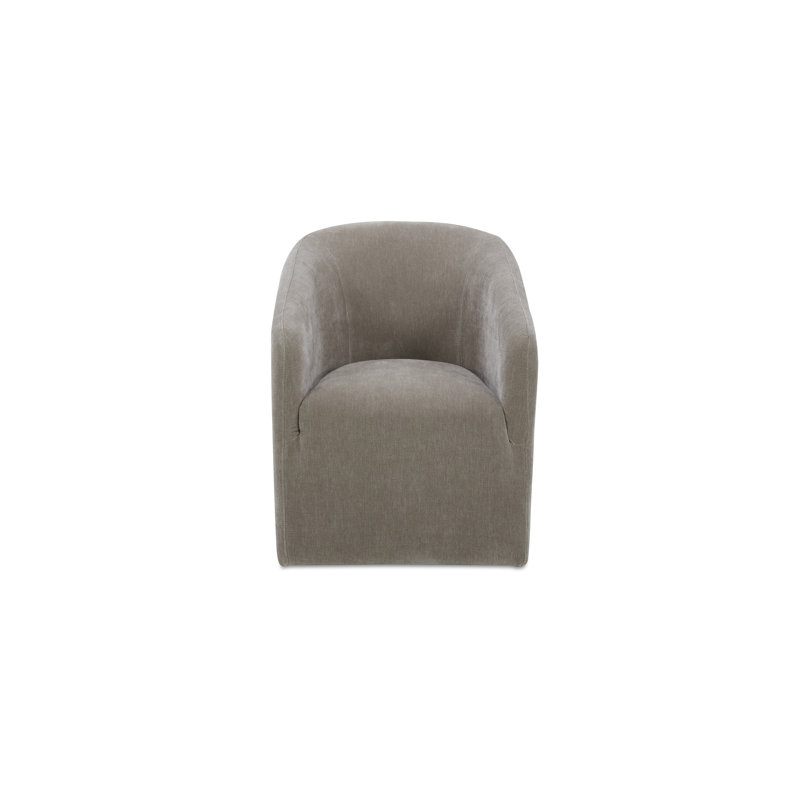 Sandy Rolling Dining Chair Off White, Tan
