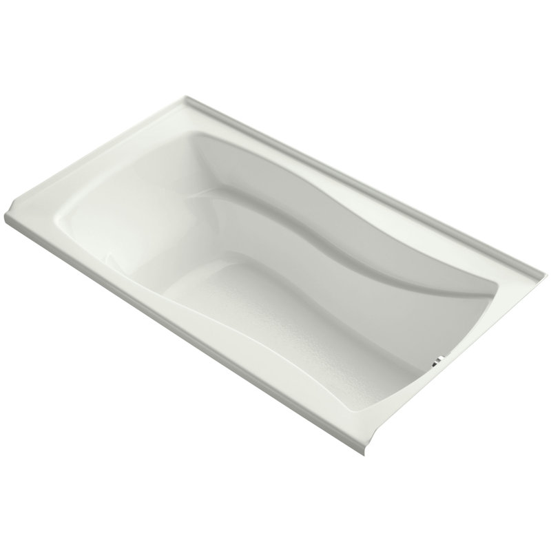 Mariposa 66" x 35.875" Soaking Bathtub, Dune, Droite