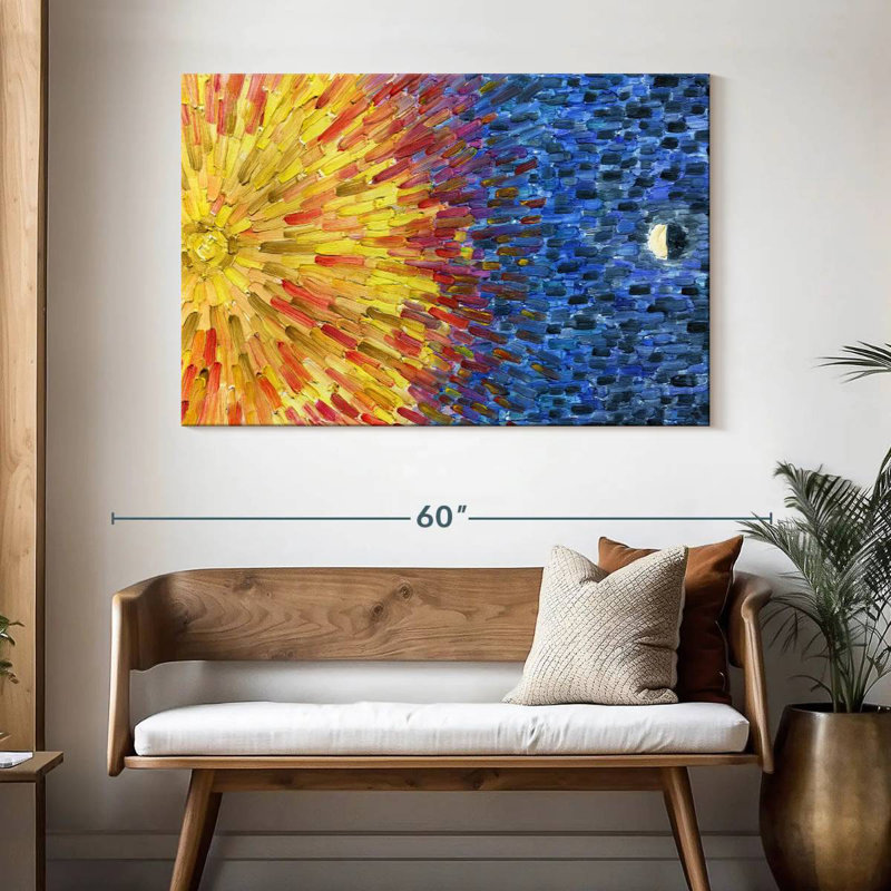 Oberle Moon Sun, 32" H x 48" W