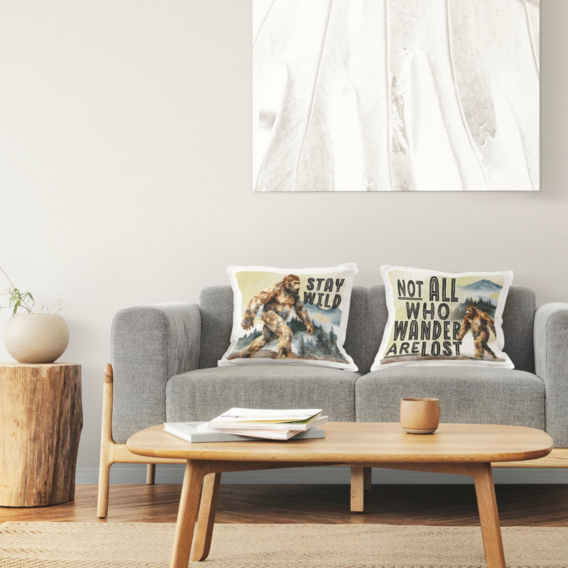 Coussin Wild Mythical Creature Quotes Design par Nicole DeCamp (ensemble de 2)