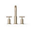 Purist Deck-Mount Bath Faucet Trim for High-Flow Valve with Cross Handles-6919704