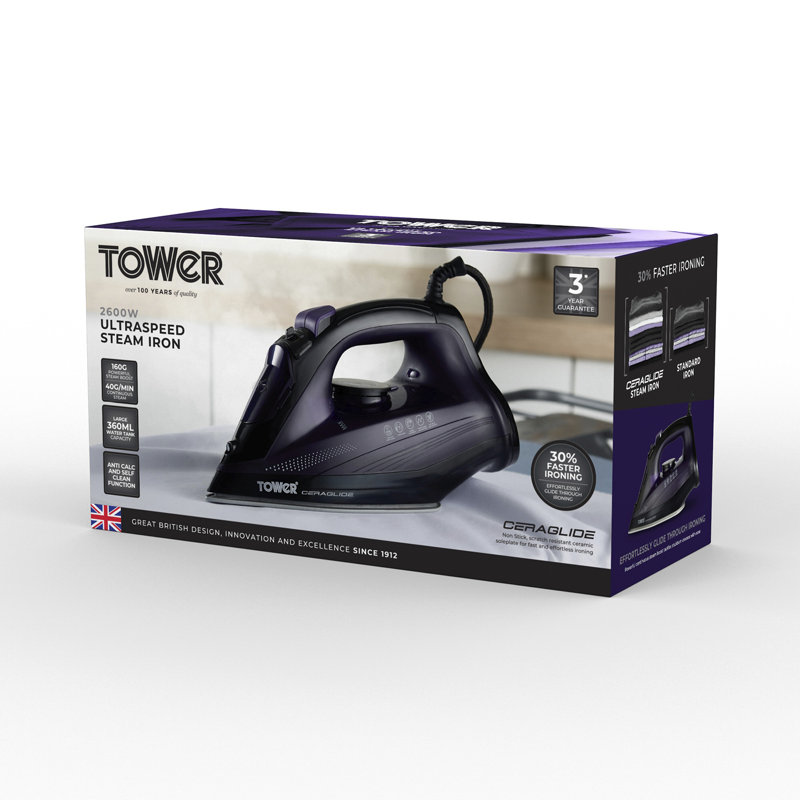 Tower Ceraglide 2600W Ultraspeed Steam Iron