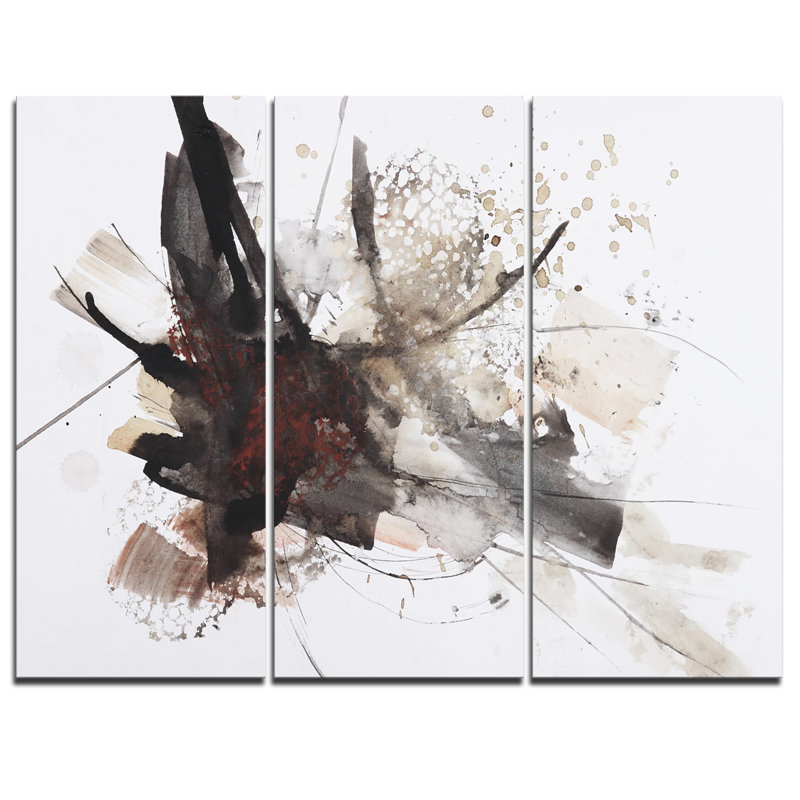 « artisting splash », ensemble de 3 impressions sur toiles tendues