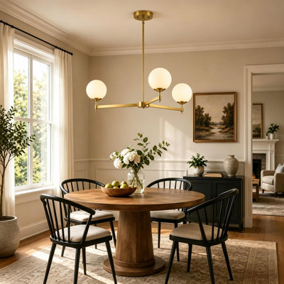 Glass Semi Flush Mount