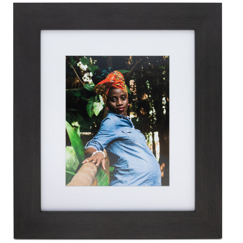 Cadre photo simple en noyer Fragoso, 12 po x 16 po