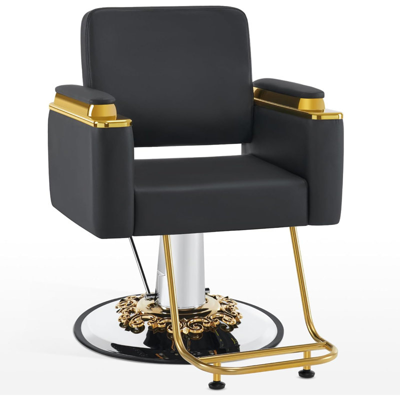 Fauteuil de salon Lorianna, Noir, noir, noir, noir