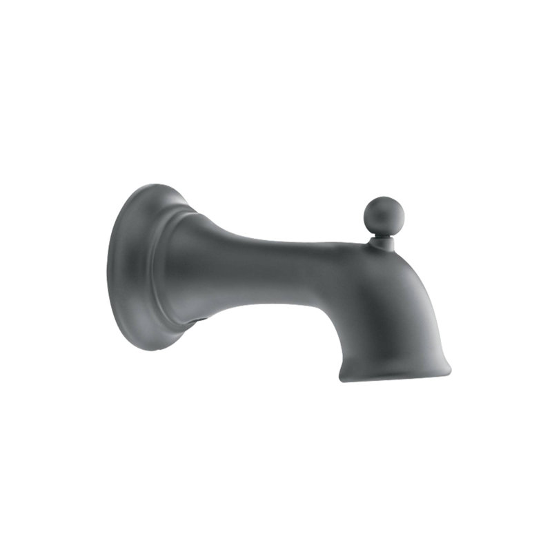 Garniture de robinet de baignoire murale à poignée simple avec inverseur Waterhill, Fer forgé
