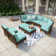 Ensemble de conversation modulaire avec coussins Argyri