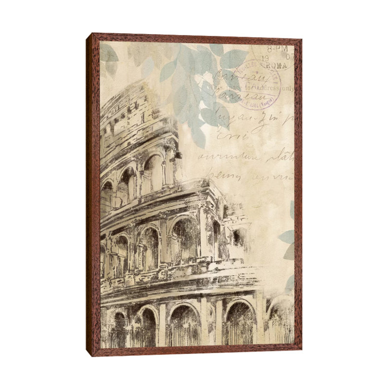 Architectural Study I by Allison Pearce - Print on Canvas, Classic Brown Wood Framed Canvas, 66.04 cm H x 45.72 cm W