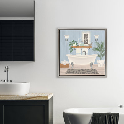 Cadre flottant «Unwind and Refresh» pour baignoire, design par Cat Thurman Designs