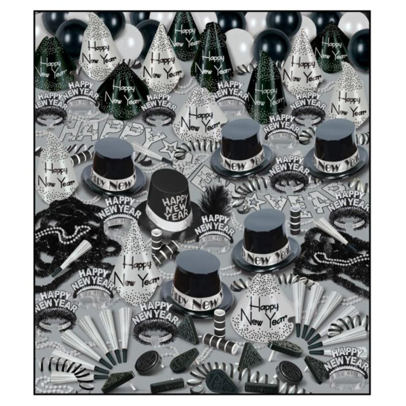 Bonanza Deluxe Asst pour 100, Noir / argent