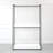 Fiona 111 In. W White Freestanding 3 Tower System 7 Shelf Walk In Wood Closet System With Metal Frame-1511880519