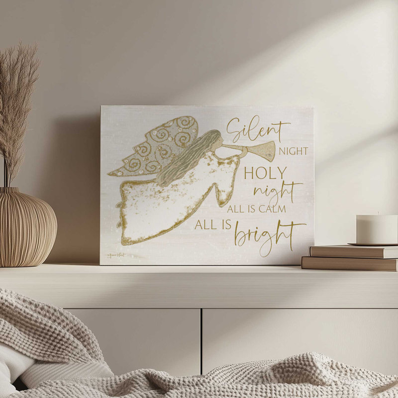 «Silent Night Angel» par Annie Lapoint, reproduction d'art, Toile non encadrée, Ne s’applique pas, L 16 po x H 12 po