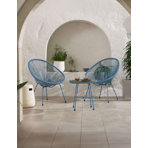 MONACO 3pc Egg Chair Set