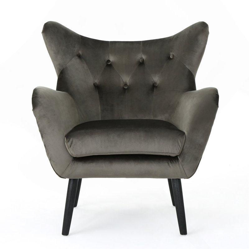Chaise avec accoudoirs, Gris