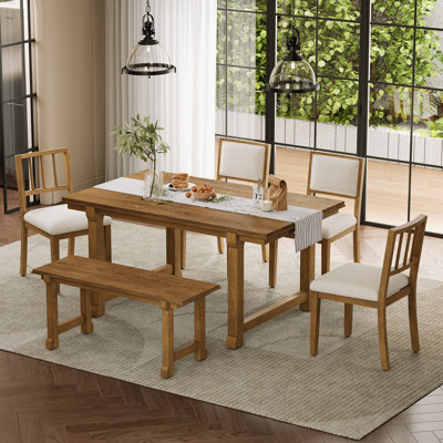 6-Piece Vasili with 4 chairs and benche