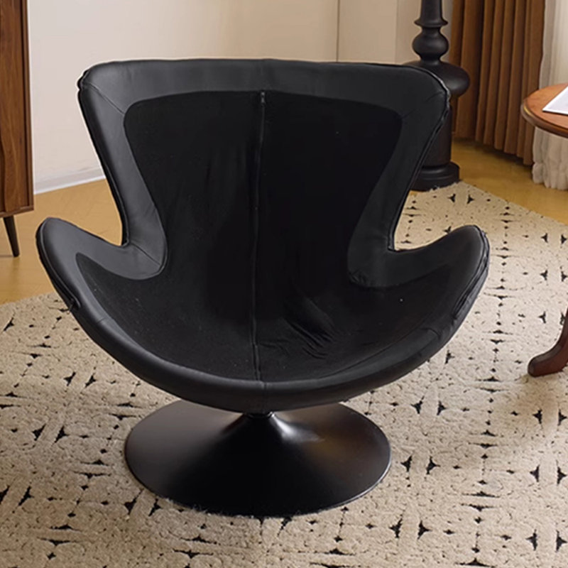 Chaise de loisir luxueuse pivotante et confortable, Mélange de polyester noir / vert / similicuir, Jouet en coton