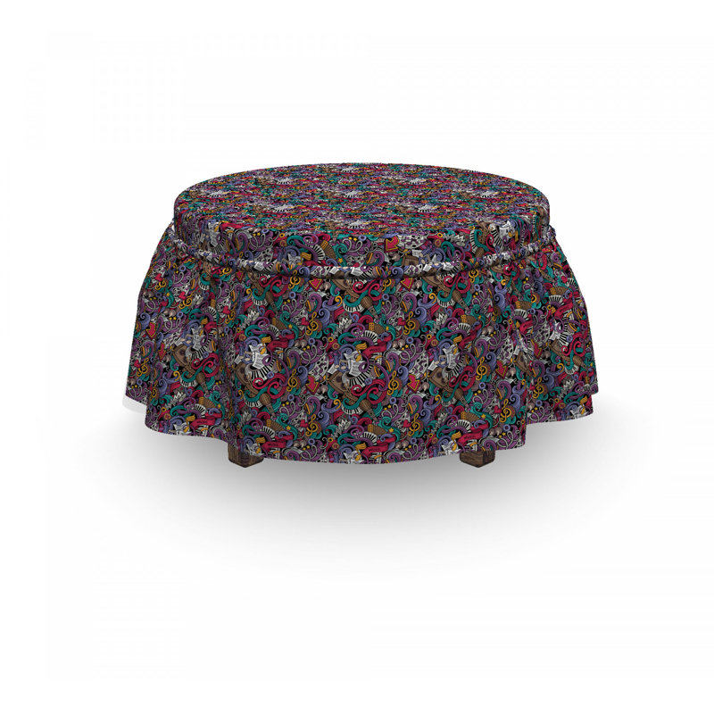 Box Cushion Ottoman Slipcover