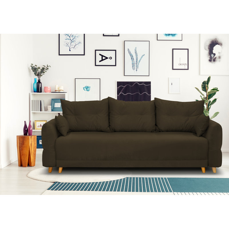 Mowbray 3-Seater Sofa Bed, Brown