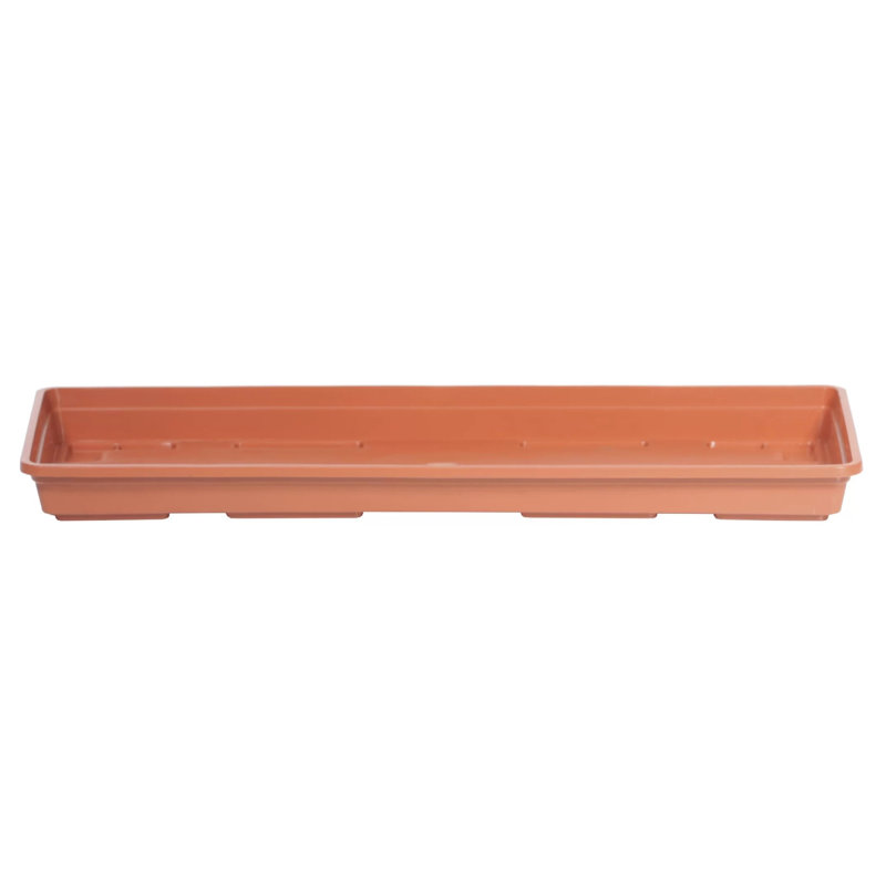 Person Weather Resistant Saucer Plant Stand, 2.8cm H x 78cm W x 15cm D, Terracotta