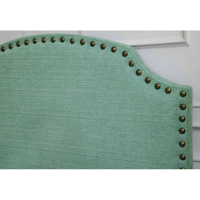 Upholstered Headboard, Full / Queen, Light Blue