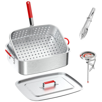 Outdoor Propane Rectangular Deep Fryer Kit With 18 Qt